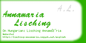annamaria lisching business card